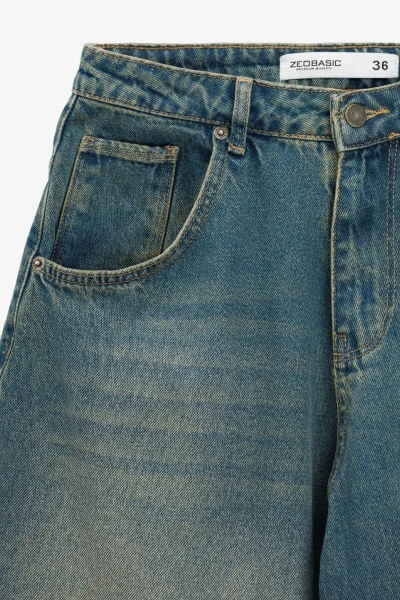 Купить Джинсы Baggy женские Zeo Basic 4708 36 Синий Артикул: 2000990990266 Фото №2