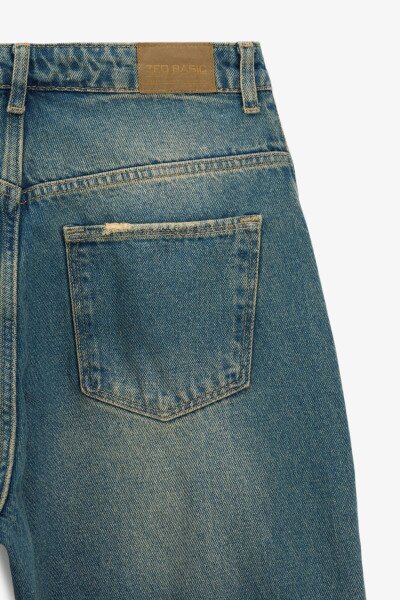 Купити Джинси Baggy жіночі Zeo Basic 4708 36 Синій Артикул: 2000990990266 Фото №3