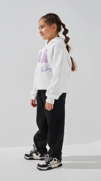 Купить Джинсы MOM для девочки MOYABERLA 25301 116 см Черный Артикул: 2000999161902 Фото №3
