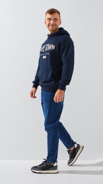 Купити Джинси Mom Fit чоловічі  HB100 28 Темно-синій Артикул: 2000999254994 Фото №3