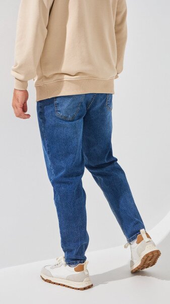 Купити Джинси Mom Fit чоловічі  HB300 28 Синій Артикул: 2000999254925 Фото №4