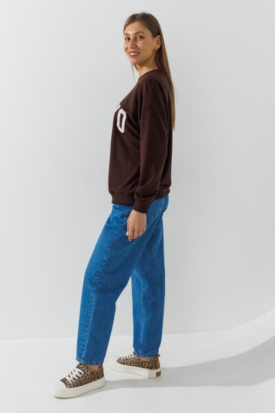 Купить Джинсы Mom Fit женские LAWA WBC02449 34 Голубой Артикул: 2000991030237 Фото №3