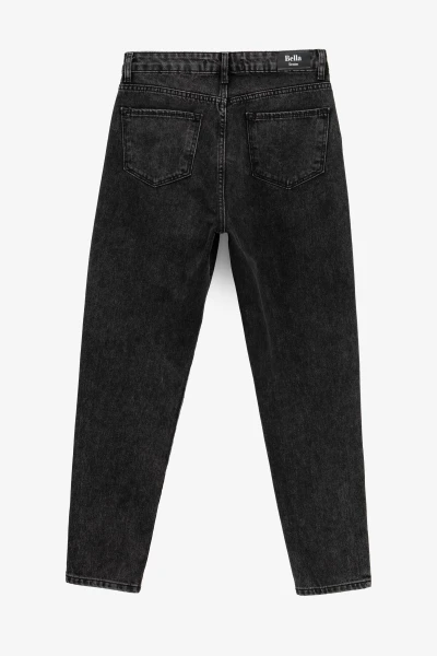 Купить Джинсы Mom Fit женские Zeo Basic 3686 34 Темно-серый Артикул: 2000990956460 Фото №2