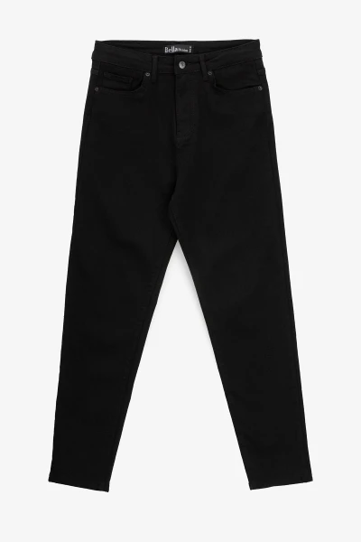 Купить Джинсы Mom Fit женские Zeo Basic 3931 30 Черный Артикул: 2000990955432 Фото №1
