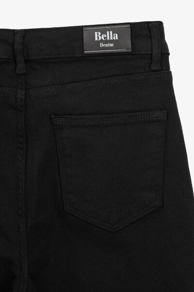 Купить Джинсы Mom Fit женские Zeo Basic 3931 30 Черный Артикул: 2000990955432 Фото №3