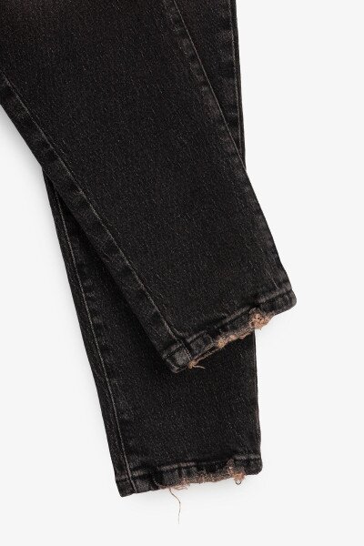Купить Джинсы Mom Fit женские Zeo Basic 3966 32 Темно-серый Артикул: 2000990956538 Фото №4