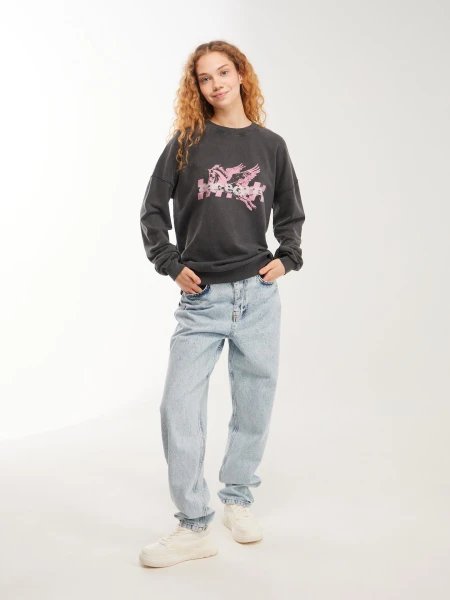 Купити Джинси MOM жіночі  LAWA WBC02449 34 Блакитний Артикул: 2000999617690 Фото №2