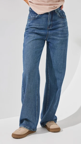 Купити Джинси палаццо жіночі 1905 34 Синій Артикул: 2000999193255 Фото №2