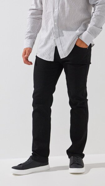 Купить Джинсы Regular Fit мужские 5108-1 30 Черный Артикул: 2000999243424 Фото №2