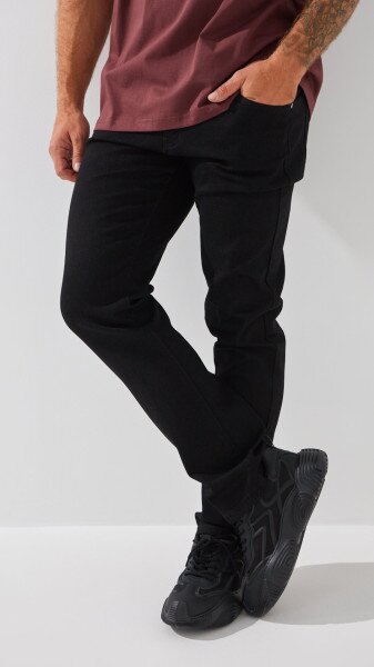 Купити Джинси Regular Fit чоловічі 5108-2 29 Чорний Артикул: 2000999243493 Фото №4