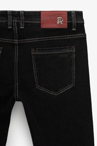 Купить Джинсы Regular Fit мужские 8122 29 Черный Артикул: 2000990951953 Фото №2