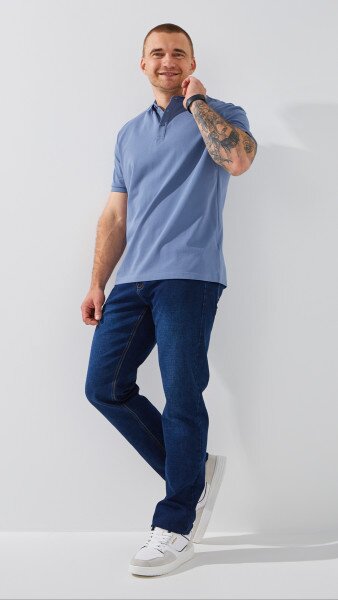 Купить Джинсы Regular Fit мужские 909 32 Темно-синий Артикул: 2000999183898 Фото №3