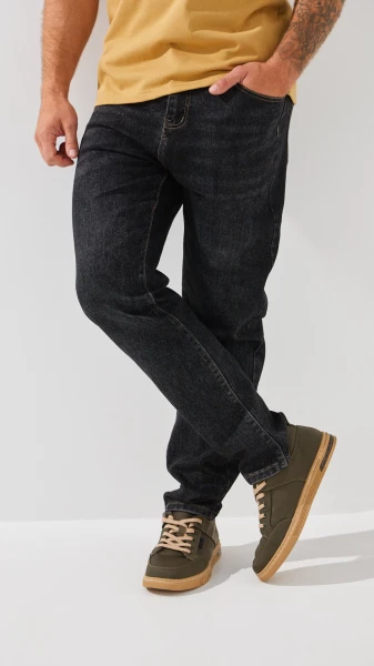 Купить Джинсы Slim Fit мужские 2221 30 Черный Артикул: 2000999191244 Фото №4