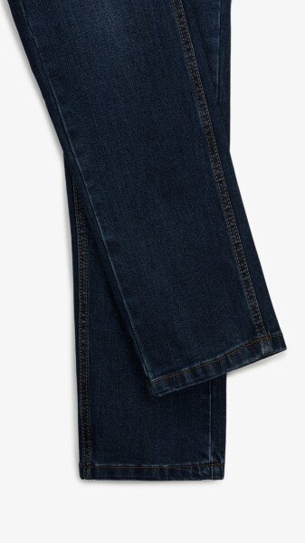 Купить Джинсы Slim Fit однотонные мужские RB0081DT 27 Темно-синий Артикул: 2000999259005 Фото №4