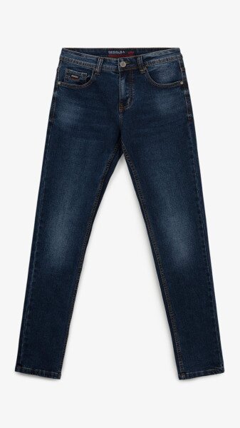 Джинси Slim Fit однотонні чоловічі RB0095DT 27 Темно-синій