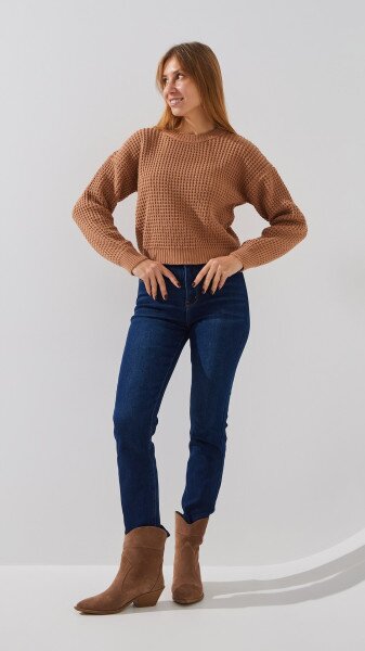 Купити Джинси Slim Fit жіночі Vindasion 4017 25 Синій Артикул: 2000999306082 Фото №2