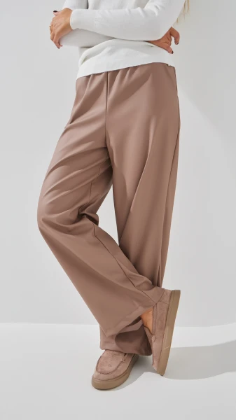 Купить Брюки однотонные женские SL 906 44 Мокко Артикул: 2000999285677 Фото №1