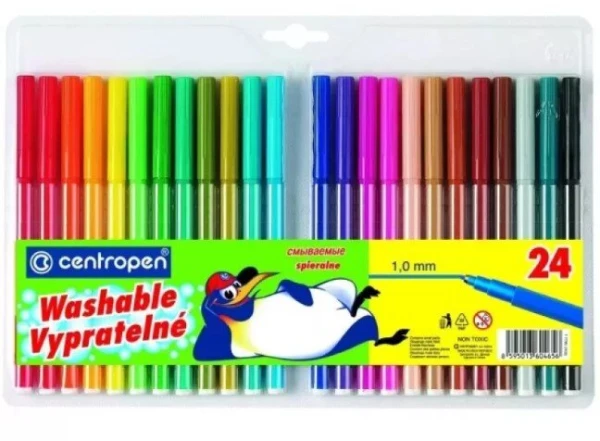 Фломастери 24 кольори CENTROPEN 7790/24 (8595013621646)(SC)