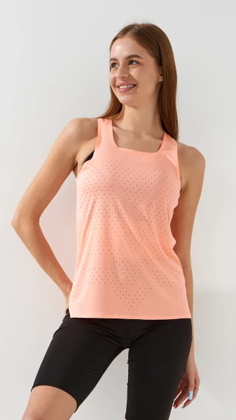 Купити Майка фітнес однотонна жіноча WBX24105 S Кораловий Артикул: 2000999180408 Фото №1