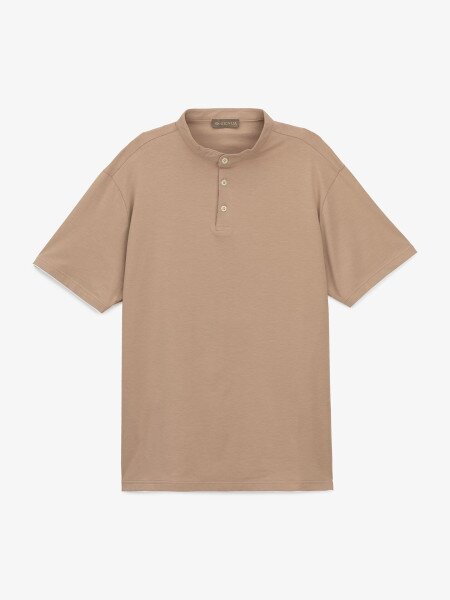 Купити Футболка однотонна чоловіча GENUA G01215-0002 M Коричневий Артикул: 2000999632891 Фото №1