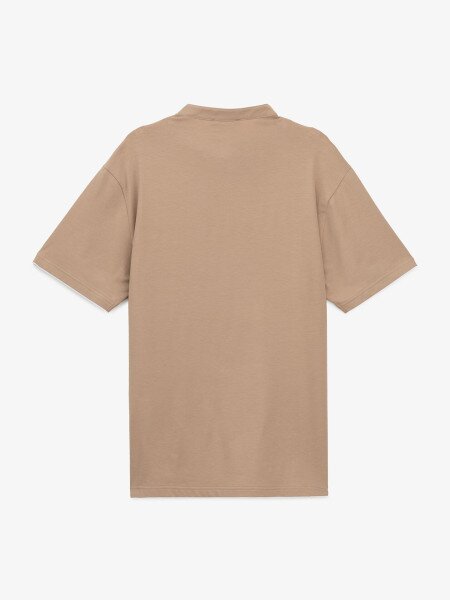 Купити Футболка однотонна чоловіча GENUA G01215-0002 M Коричневий Артикул: 2000999632891 Фото №3