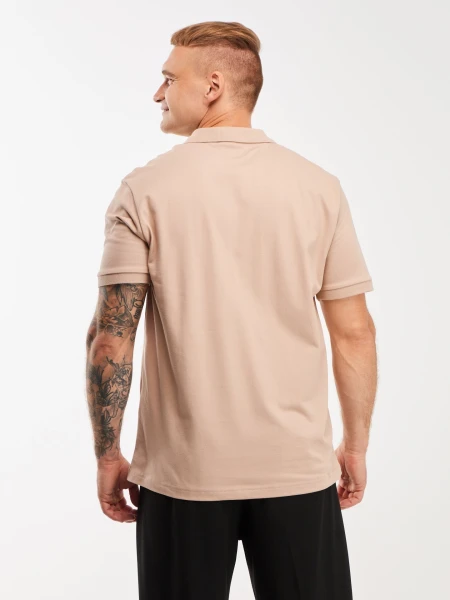 Купить Футболка однотонная мужская GENUA G01215-0008 2XL Бежевый Артикул: 2000999632877 Фото №4