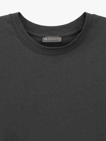 Купить Футболка однотонная женская GENUA GENUA78 2XL Графитовый Артикул: 2000999631641 Фото №2
