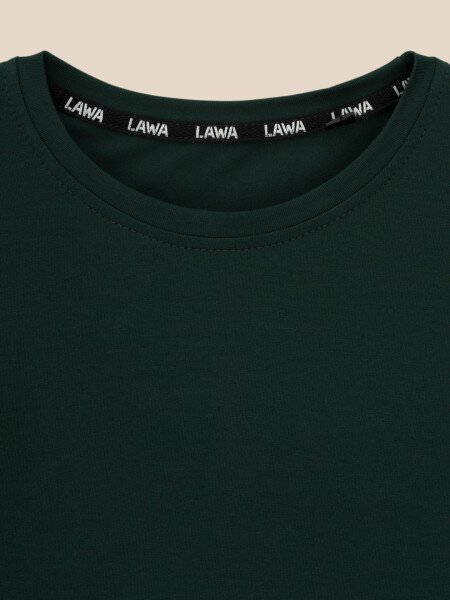 Купить Футболка однотонная женская LAWA WBC02311 XS Изумрудный Артикул: 2000999643620 Фото №2