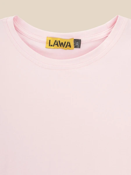 Купити Футболка однотонна жіноча LAWA WBC02539 XS Ніжно-рожевий Артикул: 2000999619977 Фото №2