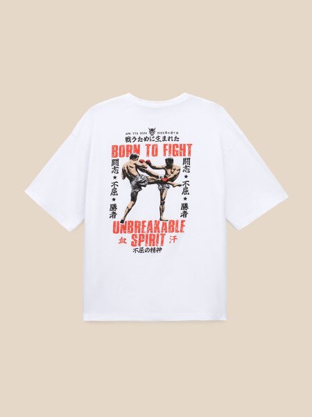 Купить Футболка с принтом мужская LAWA P-MB02385 S Белый Артикул: 2000999664670 Фото №3