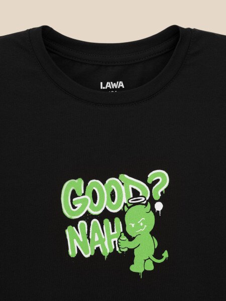 Купити Футболка з принтом для хлопчика LAWA P-BB02351 146 см Чорний Артикул: 2000999642005 Фото №2