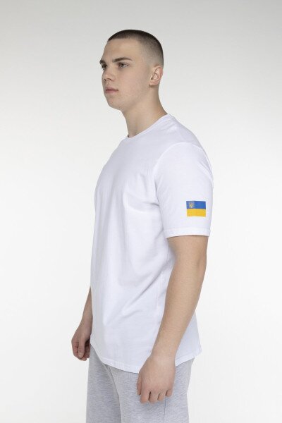 Футболка с принтом мужская Demos DMS-013 3XL Белый (2000989518525S)