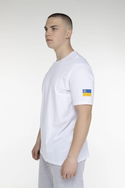 Футболка з принтом чоловіча Demos DMS-013 3XL Білий (2000989518525S)