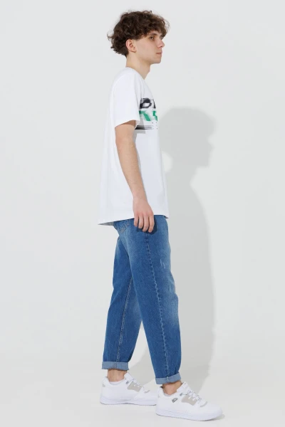 Купить Футболка с принтом мужская Tommy life 88200 S Белый (2000990467850S) Артикул: 2000990467850 Фото №4