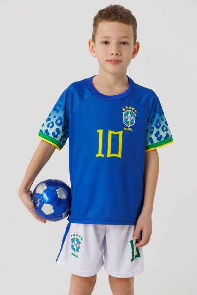 Футбольная форма для мальчика BLD БРАЗИЛИЯ NEYMAR 110 см Синий (2000990366771A)