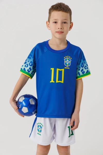 Футбольная форма для мальчика BLD БРАЗИЛИЯ NEYMAR 110 см Синий (2000990366771A)