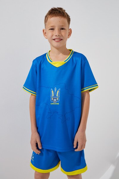 Купити Футбольна форма для хлопчика BLD UKRAINE 104 см Синій Артикул: 2000990758767 Фото №2