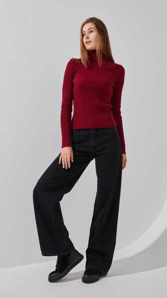 Купить Гольф однотонный женский LAWA WBC12262 L/XL Бордовый Артикул: 2000999284229 Фото №2