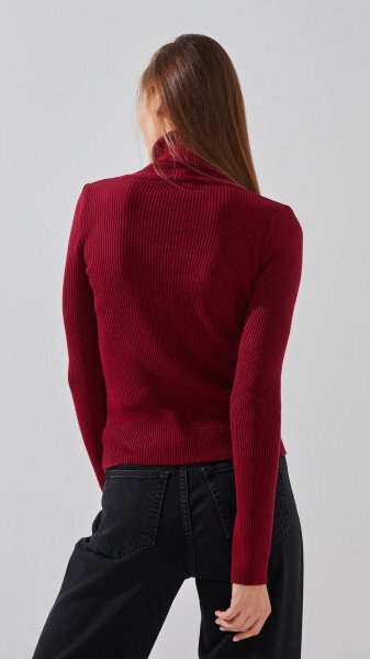 Купить Гольф однотонный женский LAWA WBC12262 L/XL Бордовый Артикул: 2000999284229 Фото №4