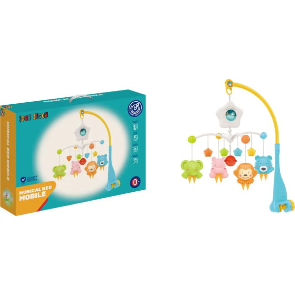 Купить Игрушка-мобиль на кроватку Iggy Ziggy HE0307 Разноцветный Артикул: 6902312003073 Фото №2