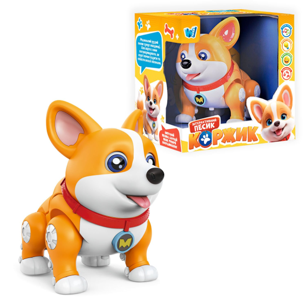 Купить Інтерактивний песик "Коржик" WToys 61327 Різнокольоровий​ Артикул: 6945717416314 Фото №1
