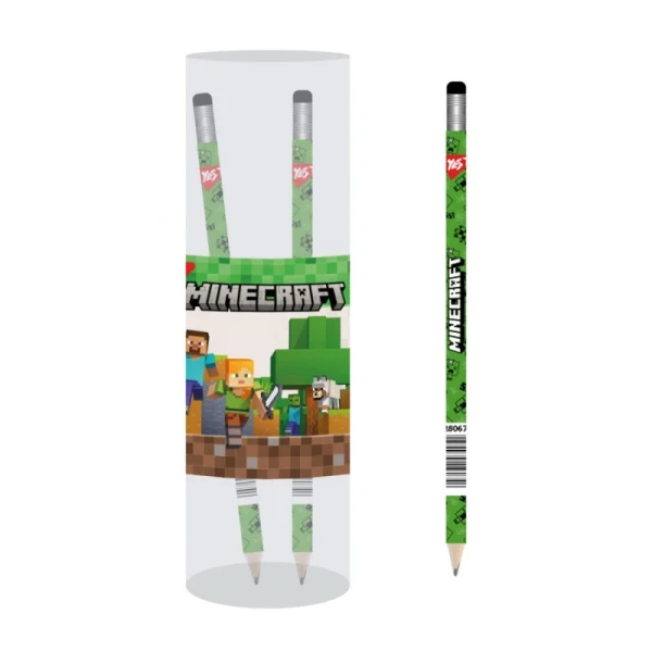 Карандаш с ластиком треугольный &quot;Minecraft. Creepers&quot; YES 280667 36 шт. (5056574434883)(SC)