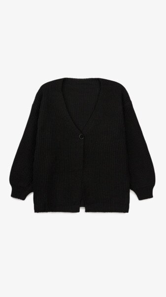 Кардиган однотонний жіночий 1025 One Size Чорний