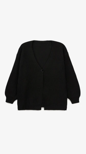 Кардиган однотонный женский 1025 One Size Черный