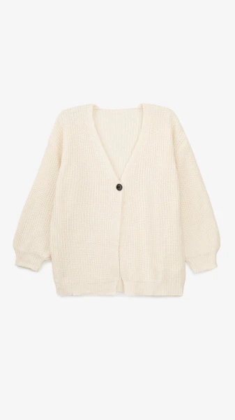 Кардиган однотонный женский 1025 One Size Молочный