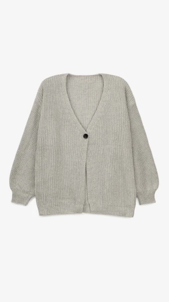 Кардиган однотонный женский 1025 One Size Серый