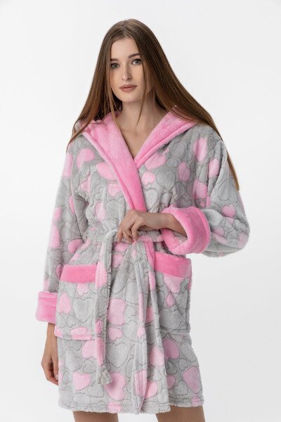 Халат жіночий POLAR Серце2 L/XL Сірий (2000990160768A)