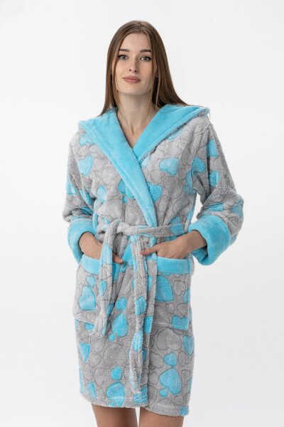 Халат жіночий POLAR Серце2 S/M Сірий (2000990160867A)