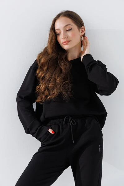 Купить Худи однотонный женский 242024-K XS Черный (2000990661814D) Артикул: 2000990661814 Фото №1