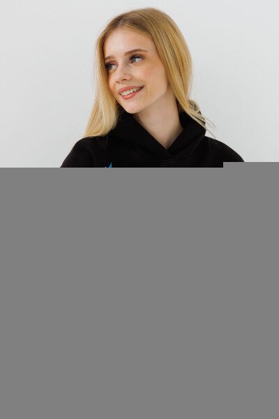 Купить Худи с принтом для девочки LAWA P-GB02303 128 см Черный Артикул: 2000990878540 Фото №3